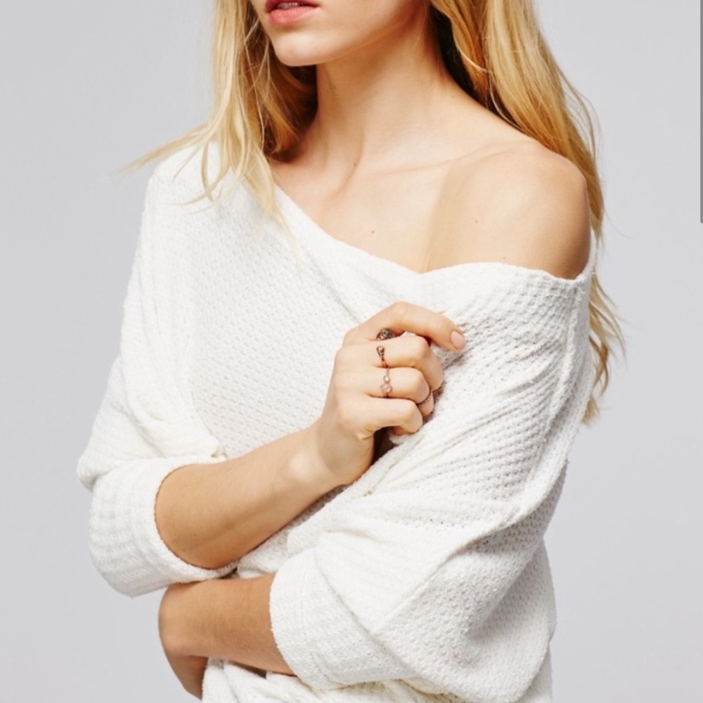 Free People waffle Mercury long sleeve